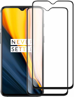 TINGTONG Edge To Edge Tempered Glass for OnePlus 7(Pack of 2)