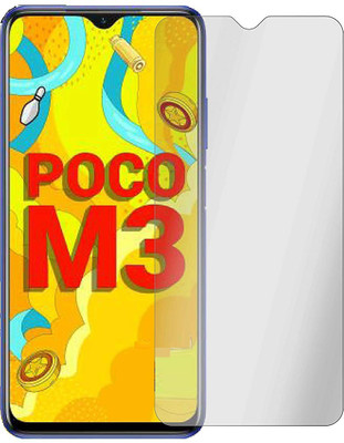 FlipSmartGuard Tempered Glass Guard for Poco M3 Matte Tempered Glass Full Screen Coverage Except Edges (Tempared Glass/Screen Protector) (NOT A TEMPARED GLASS), Poco M2, Poco C3, Redmi 9 Prime, Redmi 9A(Pack of 1)