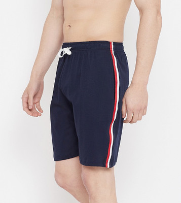 RodZen Striped Men Blue Regular Shorts