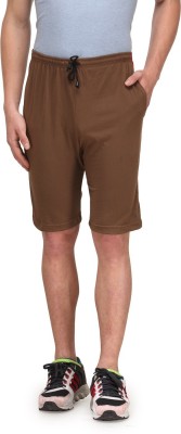 ALFA Solid Men Brown, Green Night Shorts, Regular Shorts, Boxer Shorts, Beach Shorts, Hotpants