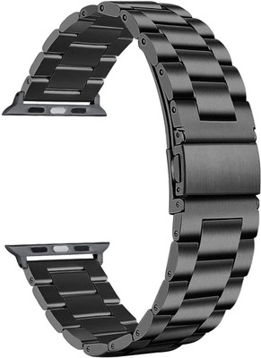 CHG Straps 42mm, 44mm Stainless Steel (Jet Black1) Smart Watch Strap (Black) Smart Watch Strap(Black)