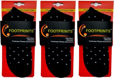 Footprints Organic Cotton Women Polka Print Low Cut(Pack of 3)