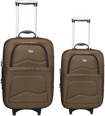 VIDHI Luggage Set Pack of 2 Safari Style /Travel/ Tourister Bag/Suitcase Trolley Check-in Luggage 24" & cabin Luggage 20" Check-in Suitcase - 24 inch