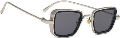 Dcmr Retro Square Sunglasses(For Boys & Girls, Grey)