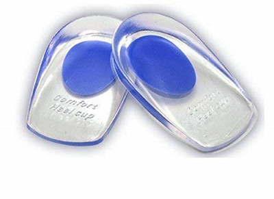 FIVANIO Heel Cups and PU Gel Heel Protectors for Men, Heel Pads Heel Support(White)