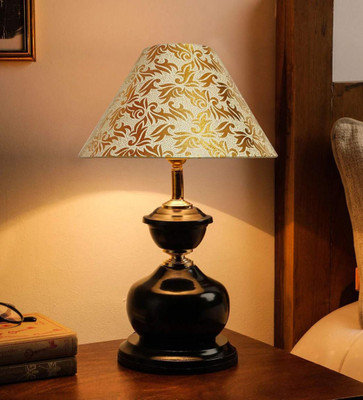 foziq Designer Table Lamp(45 cm, Gold)
