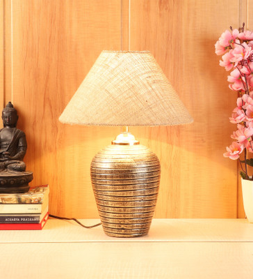 foziq Designer Table Lamp(38 cm, Brown)