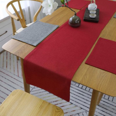 Casanest Red 189 cm Reversible Table Runner(Cotton)