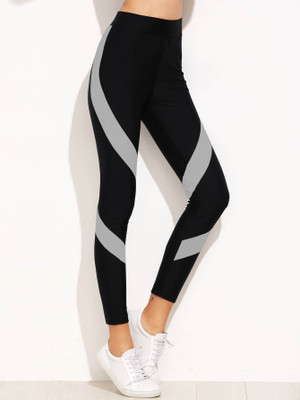 Neu Look Color Block Women Black Tights