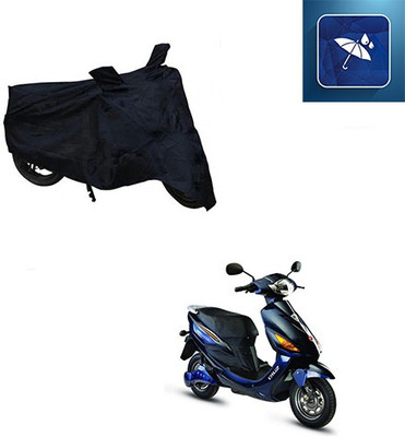 SRENTERPRISES Two Wheeler Cover for Hero(Electric Cruz, Black)