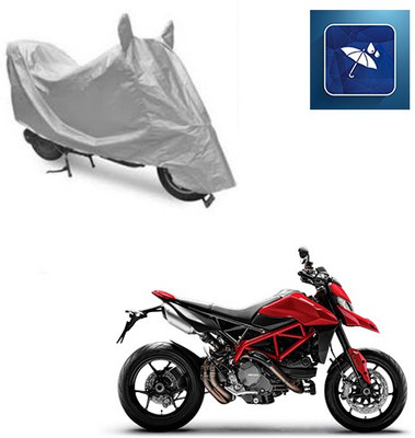SRENTERPRISES Two Wheeler Cover for Ducati(Hyperstrada, Silver)