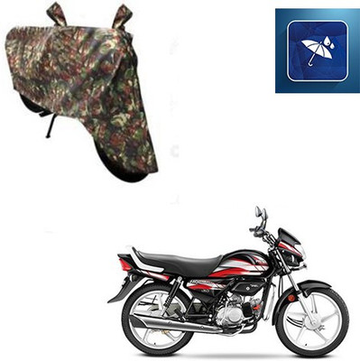 SRENTERPRISES Two Wheeler Cover for Hero(CD deluxe, Multicolor)