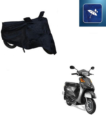 SRENTERPRISES Two Wheeler Cover for Indus(Yo Spark, Black)