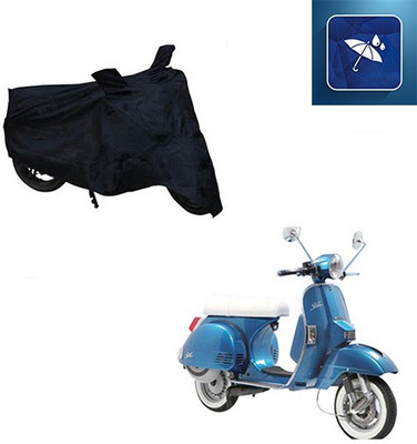 SRENTERPRISES Two Wheeler Cover for LML(Star Euro, Black)