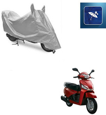 SRENTERPRISES Two Wheeler Cover for Mahindra(Gusto, Silver)