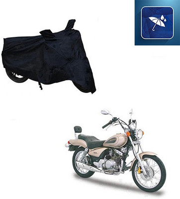 SRENTERPRISES Two Wheeler Cover for Yamaha(Enticer, Black)