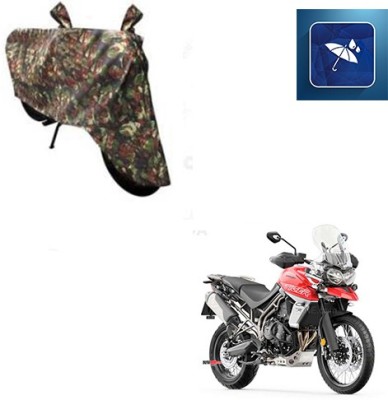 SRENTERPRISES Two Wheeler Cover for Triumph(Tiger 800 XCA, Multicolor)