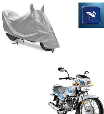 SRENTERPRISES Two Wheeler Cover for TVS(Victor GLX, Silver)