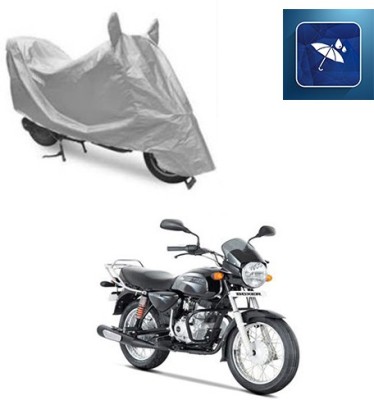 SRENTERPRISES Two Wheeler Cover for Bajaj(Boxer, Silver)