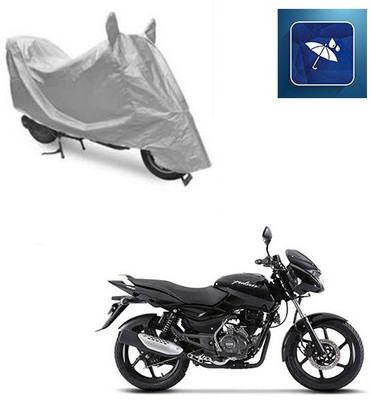 SRENTERPRISES Two Wheeler Cover for Bajaj(Pulsar, Silver)