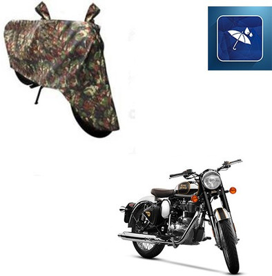 SRENTERPRISES Two Wheeler Cover for Royal Enfield(Classic Chrome, Multicolor)