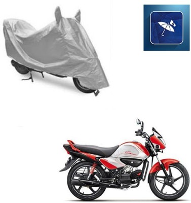 SRENTERPRISES Two Wheeler Cover for Hero(Splendor I Smart, Silver)