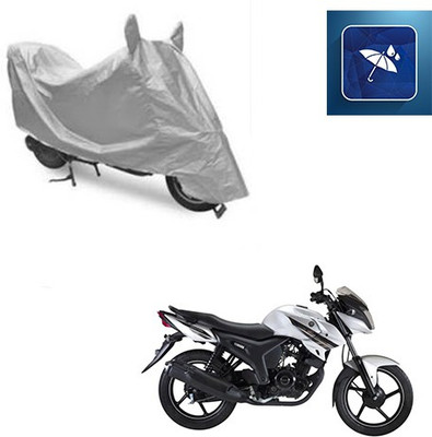 SRENTERPRISES Two Wheeler Cover for Yamaha(SZ-S, Silver)