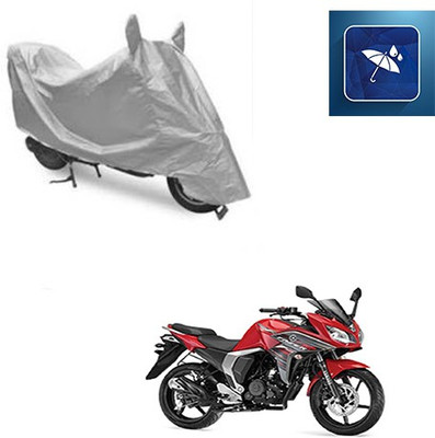 SRENTERPRISES Two Wheeler Cover for Yamaha(Fazer, Silver)