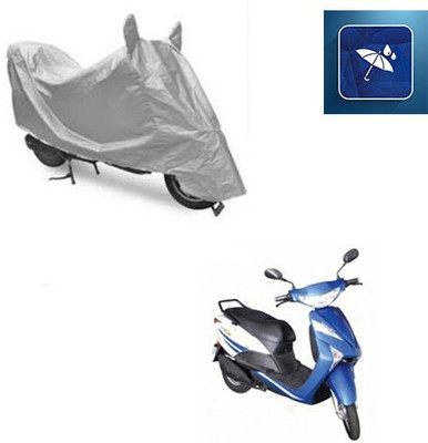SRENTERPRISES Two Wheeler Cover for Indus(Yo Xplor, Silver)