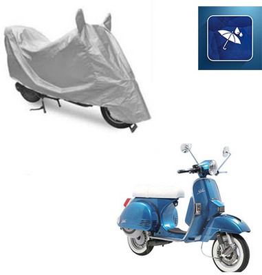 SRENTERPRISES Two Wheeler Cover for LML(Star Euro, Silver)