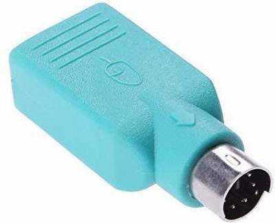 TECHGEAR 6 pin din PS2 to USB Converter Adapter Plug Converter Cable for Keyboard Mouse Gaming Adapter