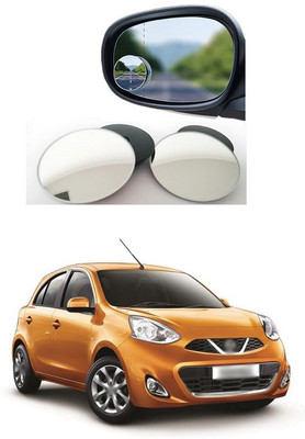 PECUNIA Manual Blind Spot Mirror For Nissan Micra(Interior, Exterior)