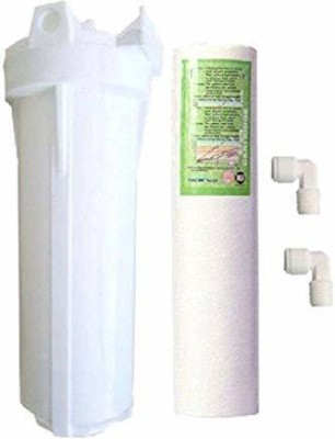 MG WATER SOLUTION Pre Filter Housing Food Grade for/RO/UV/Water Purifier, 10 Inch Solid Filter Cartridge(0.5, Pack of 3)