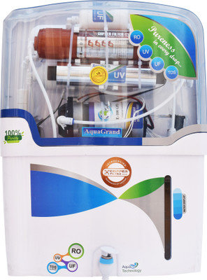 Aquagrand NYC Model 12 L COPPER FILTER+ RO + UV + UF + COPPER FILTER 12 L RO + UV + UF + TDS Water Purifier