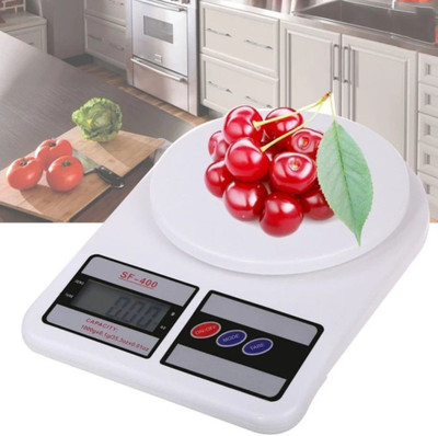 OMAAYAA Regular Multipurpose Portable Electronic Digital Weighting Scale(10Kg) Weighing Scale(White)