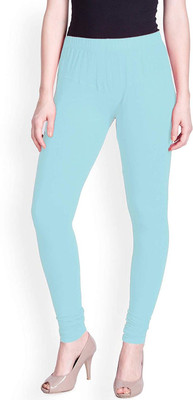 Lyra Churidar  Ethnic Wear Legging(Light Blue, Solid)