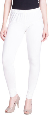 Lyra Ethnic Wear Legging(White, Solid)