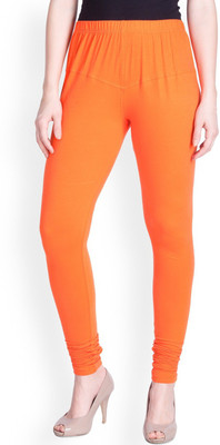 Lyra Ethnic Wear Legging(Orange, Solid)