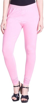 Lyra Churidar Length Ethnic Wear Legging(Pink, Solid)