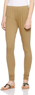 LUX LYRA Ethnic Wear Legging(Beige, Solid)