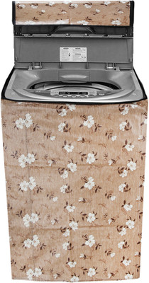 CLASIKO Top Loading Washing Machine  Cover(Width: 60 cm, White Flowers On Brown Base)