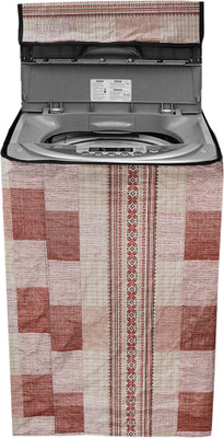 CLASIKO Top Loading Washing Machine  Cover(Width: 60 cm, Brown Beige Checks)