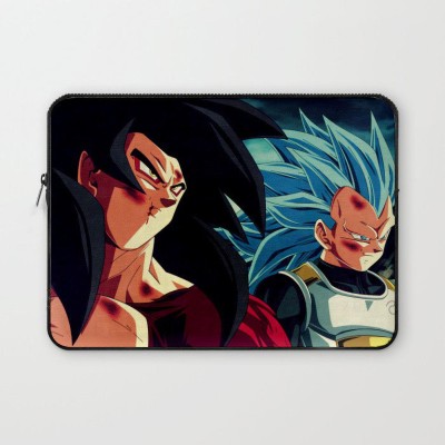 Crazy Corner Goku And Vegeta Anime Printed 13 Inch Laptop Sleeve/Laptop Case Cover with Shockproof & Waterproof Linen On All Inner Sides (Made of Canvas with Ultra HD Print) - Gift for Men/Women Waterproof Laptop Sleeve/Cover(Multicolor, 13 inch)