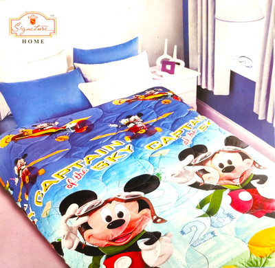 Signature Cartoon Single Comforter for  AC Room(Microfiber, Adventure)