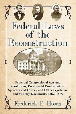 Federal Laws of the Reconstruction(English, Paperback, unknown)