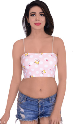 Shizzle Women Cami Bra Lightly Padded Bra(Multicolor)