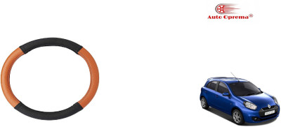 Auto Oprema Steering Cover For Renault Pulse(Black, Tan, Leatherite)