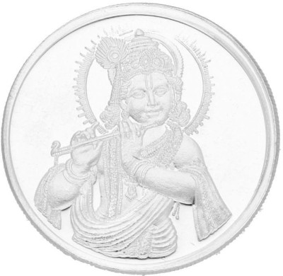 Sri Jagdamba Pearls Krishna Silver Coin S 999 10 g Silver Coin