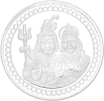 Sri Jagdamba Pearls Shiv parvathi Silver Coin S 999 10 g Silver Coin