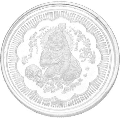 Sri Jagdamba Pearls Lord Krishna Silver Coin S 999 10 g Silver Coin